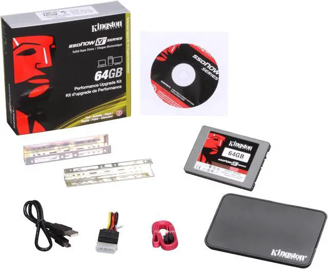 Alt view image 6 of 6 - Kingston SSDNow V+ Series 2.5" 64GB SATA II MLC Internal Solid State Drive (SSD) SNVP325-S2B/64GB