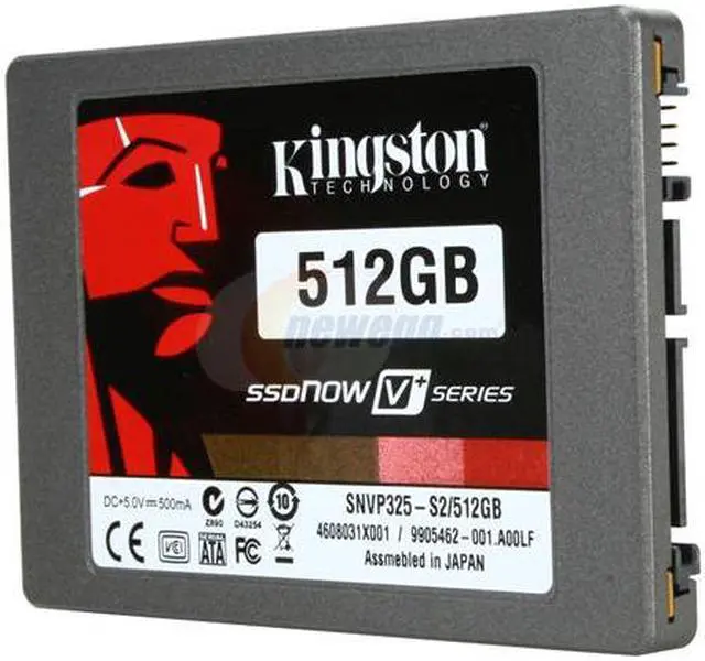Alt view image 2 of 6 - Kingston SSDNow V+ Series 2.5" 512GB SATA II MLC Internal Solid State Drive (SSD) SNVP325-S2B/512GB