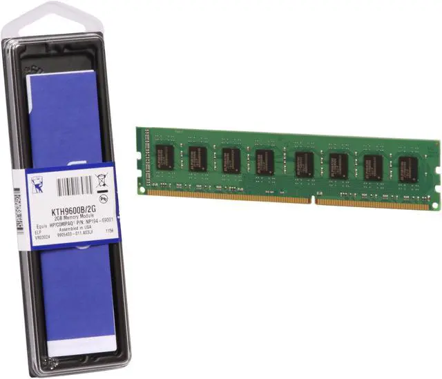 Alt view image 3 of 3 - Kingston 2GB 240-Pin DDR3 SDRAM DDR3 1333 System Specific Memory for HP/Compaq Model KTH9600B/2G