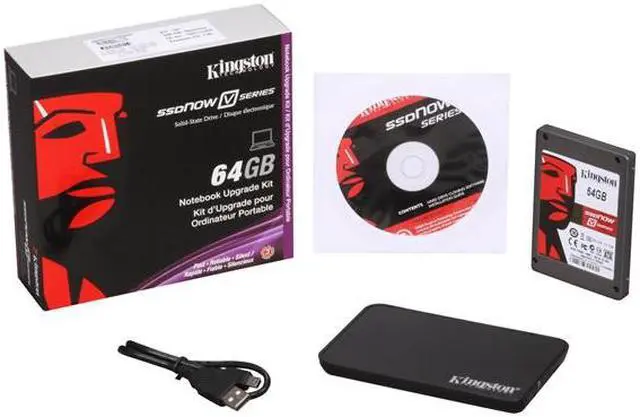 Alt view image 7 of 7 - Kingston SSDNow V Series SNV425-S2BN/64GB 2.5" Notebook Bundle 64GB SATA II Internal Solid State Drive (SSD)