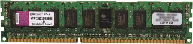 Main image of Kingston 2GB ECC Registered DDR3 1333 Server Memory Model KVR1333D3S4R9S/2G