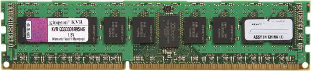 Main image of Kingston 4GB ECC Registered DDR3 1333 Server Memory Model KVR1333D3D8R9S/4G