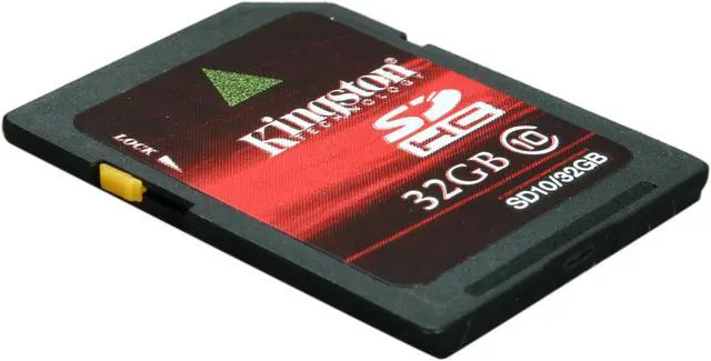 Alt view image 2 of 4 - Kingston 32GB Secure Digital High-Capacity (SDHC) Class 10 Flash Card Model SD10/32GB
