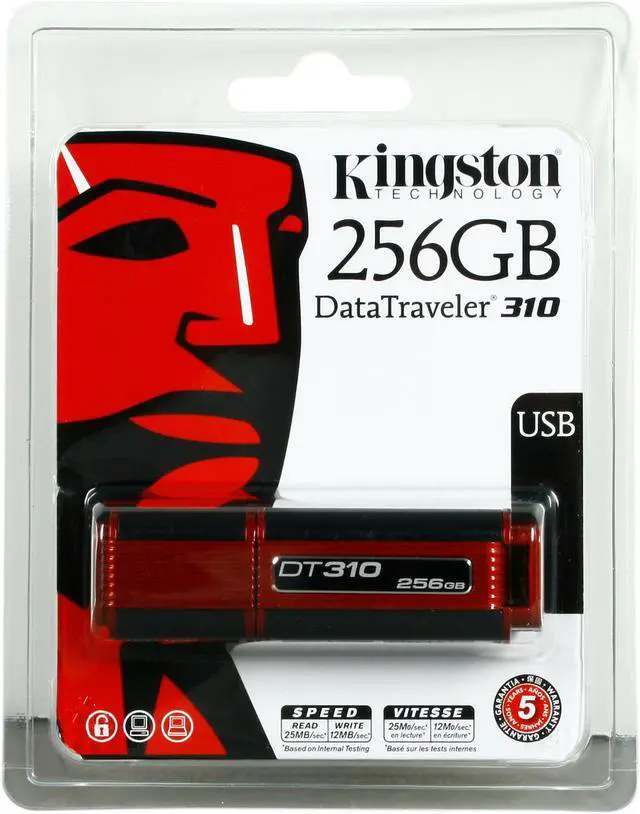 Alt view image 8 of 8 - Kingston DataTraveler 310 256GB USB 2.0 Flash Drive DT310/256GB