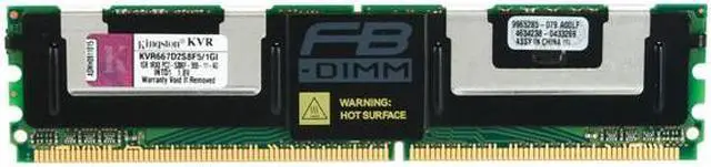 Main image of Kingston 1GB ECC Fully Buffered DDR2 667 Server Memory Model KVR667D2S8F5/1GI