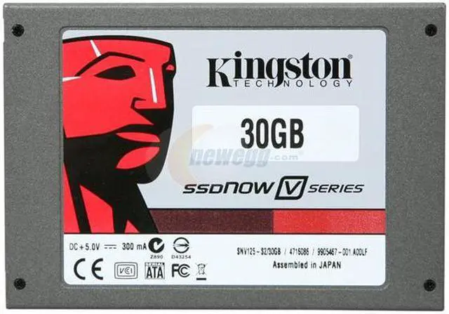 Alt view image 2 of 5 - Kingston SSDNow V Series 2.5" 30GB SATA II Internal Solid State Drive (SSD) SNV125-S2/30GB