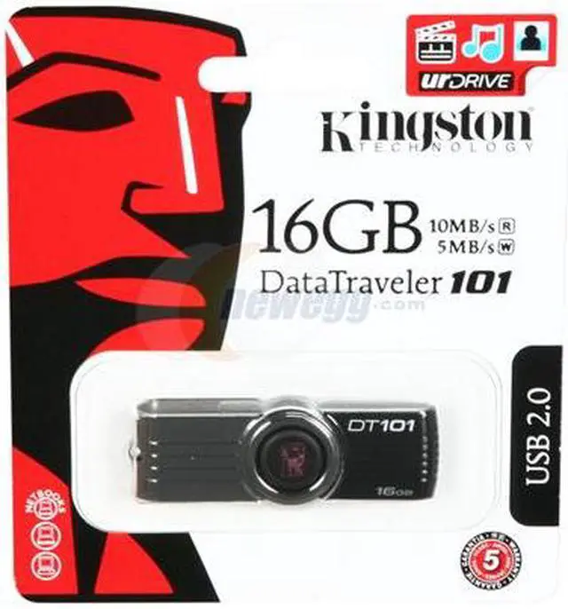 Alt view image 4 of 4 - Kingston DataTraveler 101 G2 16GB USB 2.0 Flash Drive (Black) DT101G2/16GB