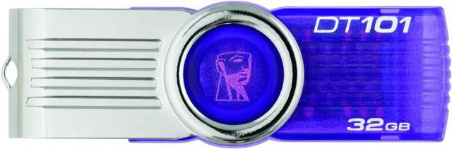 Alt view image 2 of 4 - Kingston DataTraveler 101 Gen 2 32GB USB 2.0 Flash Drive (Purple) DT101G2/32GB