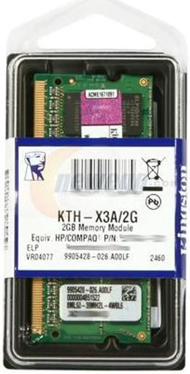 Alt view image 3 of 3 - Kingston 2GB 240-Pin DDR3 SDRAM DDR3 1066 (PC3 8500) System Specific Memory for HP/Compaq Model KTH-X3A/2G
