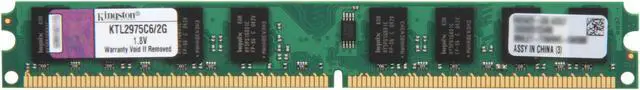 Main image of Kingston 2GB Unbuffered DDR2 800 (PC2 6400) System Specific Memory Model KTL2975C6/2G