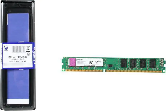 Alt view image 3 of 3 - Kingston 2GB 240-Pin DDR3 SDRAM Unbuffered DDR3 1066 (PC3 8500) System Specific Memory Model KTL-TCM58/2G
