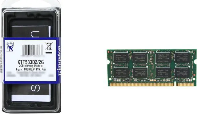 Alt view image 2 of 2 - Kingston 2GB Unbuffered DDR2 533 (PC2 4200) System Specific Memory Model KTT533D2/2G