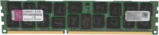 Main image of Kingston 8GB ECC Registered w/ Parity DDR3 1333 Server Memory Model KVR1333D3Q8R9S/8G