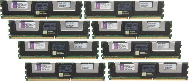 Main image of Kingston 64GB (8 x 8GB) ECC Fully Buffered DDR2 667 (PC2 5300) System Specific Memory Model KTH-XW667/64G