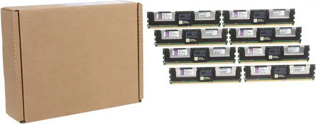 Alt view image 3 of 3 - Kingston 64GB (8 x 8GB) ECC Fully Buffered DDR2 667 (PC2 5300) System Specific Memory Model KTH-XW667/64G