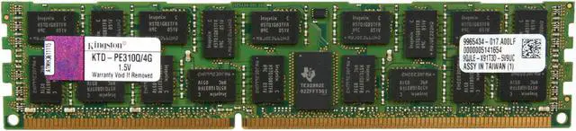 Main image of Kingston 4GB 240-Pin DDR3 SDRAM ECC Registered DDR3 1066 (PC3 8500) System Specific Memory Model KTD-PE310Q/4G