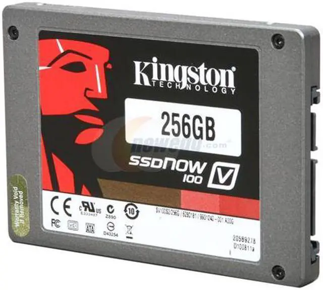 Alt view image 2 of 3 - Kingston SSDNow V100 2.5" 256GB SATA II Internal / External Solid State Drive (SSD) SV100S2D/256GZ