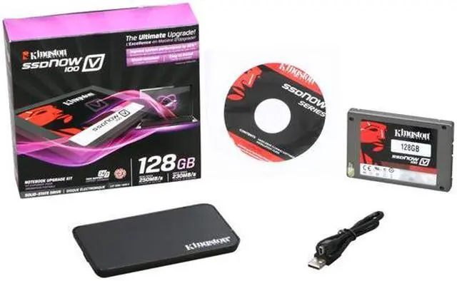 Alt view image 2 of 2 - Kingston SSDNow V100 2.5" 128GB SATA II Internal / External Solid State Drive (SSD) SV100S2N/128GZ