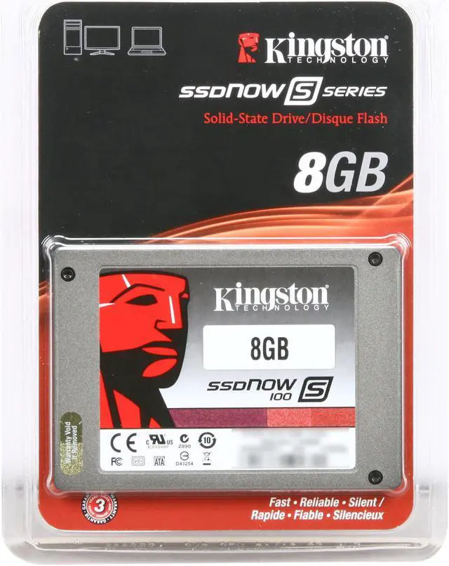 Main image of Kingston SSDNow S100 SS100S2/8G 2.5" SATA II Industrial Solid State Disk