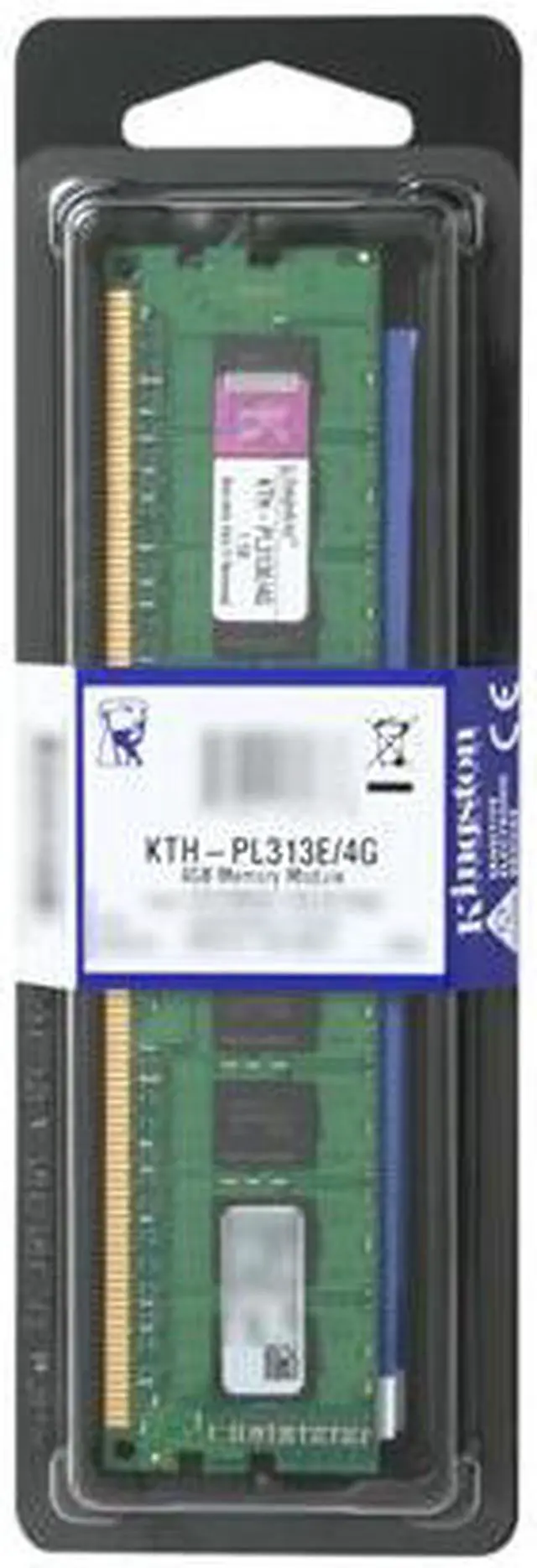 Alt view image 3 of 3 - Kingston 4GB 240-Pin DDR3 SDRAM ECC DDR3 1333 (PC3 10600) System Specific Memory Model KTH-PL313E/4G