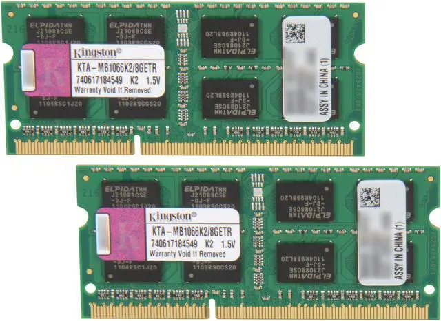Main image of Kingston 8GB (2 x 4GB) DDR3 1066 Memory for Apple Model KTA-MB1066K2/8GETR