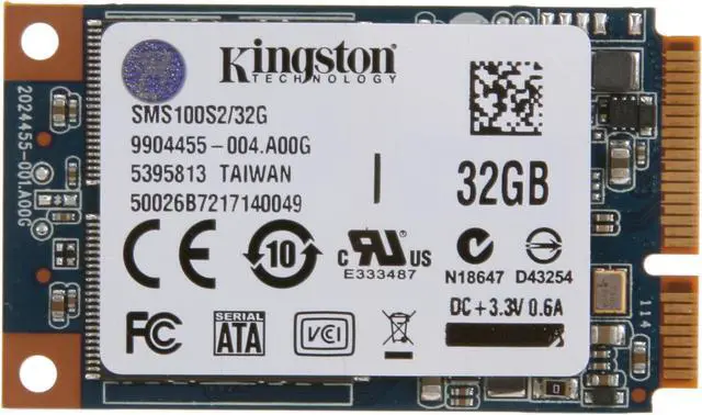 Alt view image 2 of 5 - Kingston SSDNow mS100 32GB Mini-SATA (mSATA) Internal Solid State Drive (SSD) SMS100S2/32G