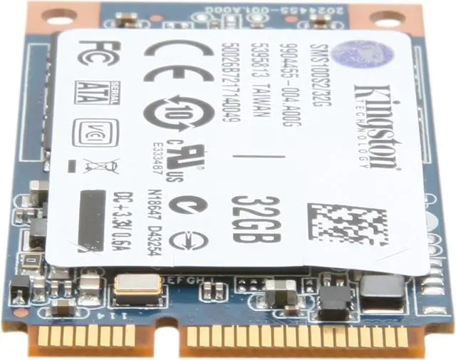 Alt view image 4 of 5 - Kingston SSDNow mS100 32GB Mini-SATA (mSATA) Internal Solid State Drive (SSD) SMS100S2/32G