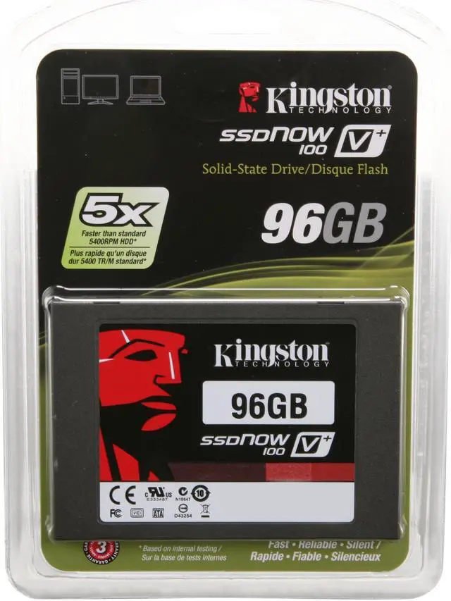 Alt view image 6 of 6 - Kingston SSDNow V+100 2.5" 96GB SATA II MLC Internal Solid State Drive (SSD) KR-S1296-3H