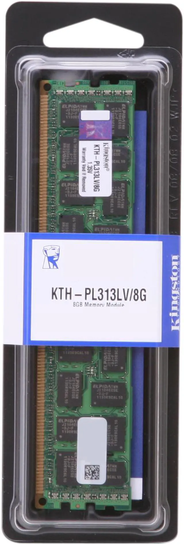 Alt view image 3 of 3 - Kingston 8GB 240-Pin DDR3 SDRAM ECC Registered DDR3 1333 System Specific Memory Model KTH-PL313LV/8G
