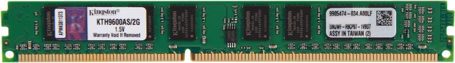 Main image of Kingston 2GB 240-Pin DDR3 SDRAM DDR3 1066 System Specific Memory Model KTH9600AS/2G