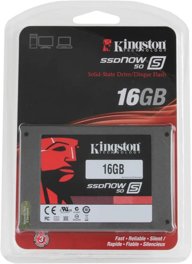 Main image of Kingston SSDNow S50 Series 2.5" 16GB SATA II Internal Solid State Drive (SSD) SS050S2/16G