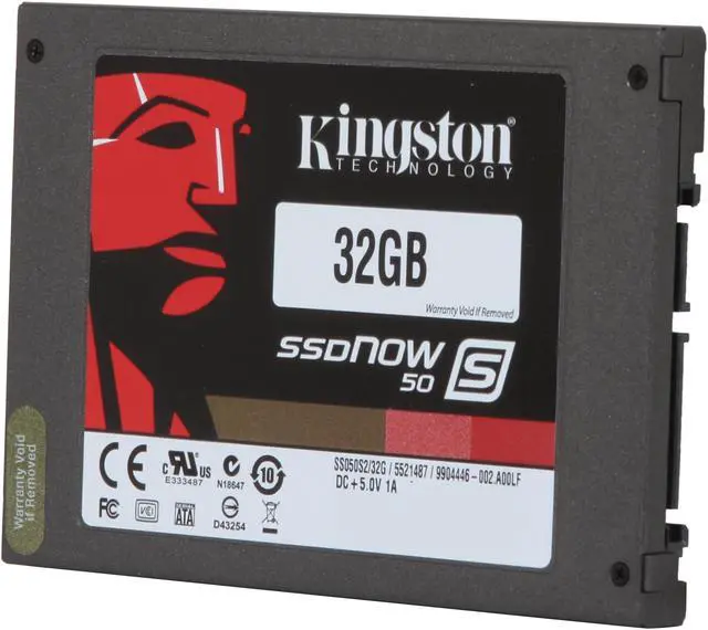 Alt view image 2 of 5 - Kingston SSDNow S50 Series 2.5" 32GB SATA II Internal Solid State Drive (SSD) SS050S2/32G