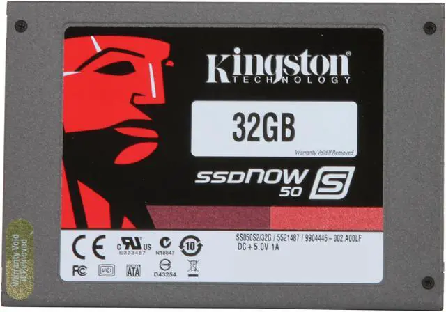 Alt view image 3 of 5 - Kingston SSDNow S50 Series 2.5" 32GB SATA II Internal Solid State Drive (SSD) SS050S2/32G
