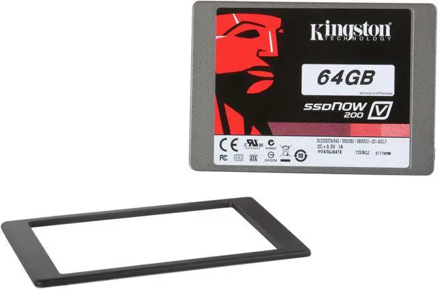 Alt view image 5 of 6 - Kingston SSDNow V200 Series SV200S37A/64G 2.5" 64GB SATA III Internal Solid State Drive (SSD) (Stand-alone drive)