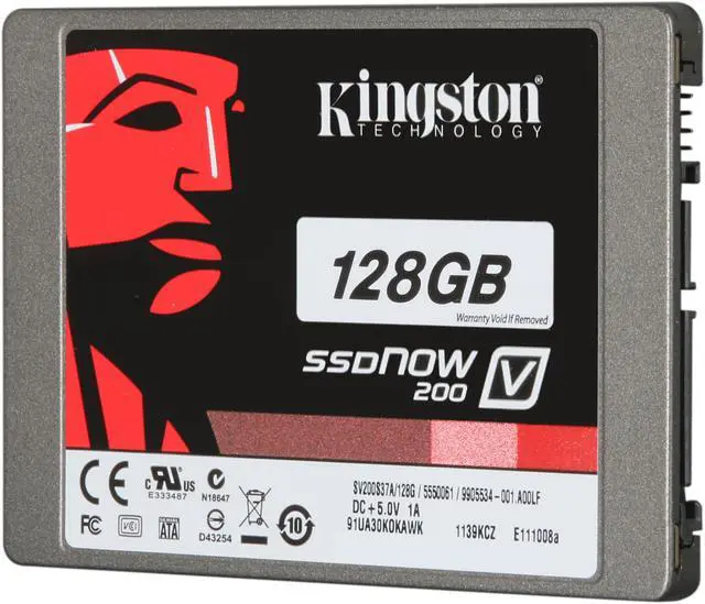 Alt view image 2 of 6 - Kingston SSDNow V200 Series SV200S3N7A/128G 2.5" 128GB SATA III Internal Solid State Drive (SSD) (Notebook upgrade kit)