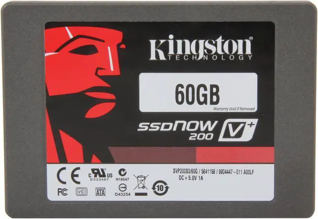 Alt view image 2 of 5 - Kingston SSDNow V+200 2.5" 60GB SATA III Internal Solid State Drive (SSD)  (Stand-alone Drive) SVP200S3/60G
