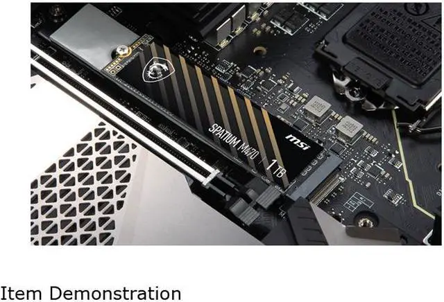 Alt view image 12 of 12 - MSI SPATIUM M470 M.2 2280 2TB PCI-Express 4.0 x4, NVMe 1.3 3D NAND Internal Solid State Drive (SSD)