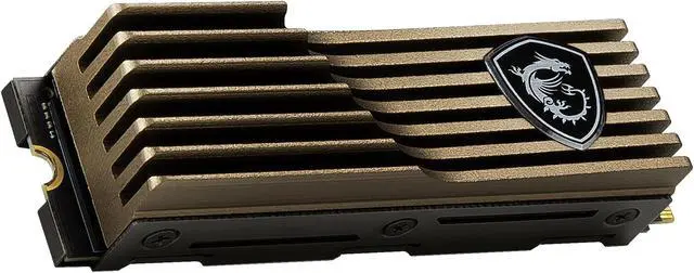 Alt view image 4 of 10 - MSI SPATIUM M480 Heatsink M.2 2280 1TB PCIe Gen4x4, NVMe 1.4 3D NAND Internal Solid State Drive (SSD)