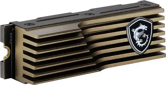 Alt view image 5 of 10 - MSI SPATIUM M480 Heatsink M.2 2280 1TB PCIe Gen4x4, NVMe 1.4 3D NAND Internal Solid State Drive (SSD)