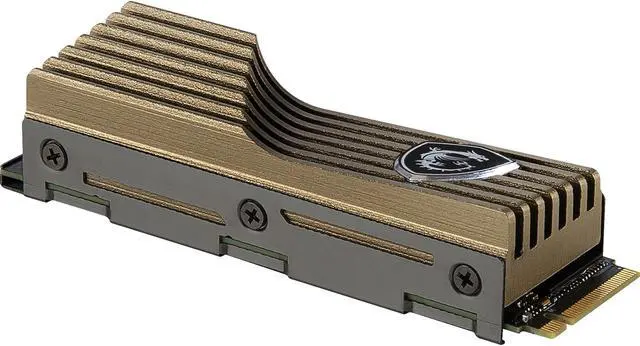Alt view image 2 of 10 - MSI SPATIUM M480 Heatsink M.2 2280 2TB PCIe Gen4x4, NVMe 1.4 3D NAND Internal Solid State Drive (SSD)