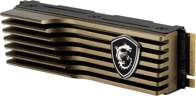 Alt view image 3 of 10 - MSI SPATIUM M480 Heatsink M.2 2280 2TB PCIe Gen4x4, NVMe 1.4 3D NAND Internal Solid State Drive (SSD)