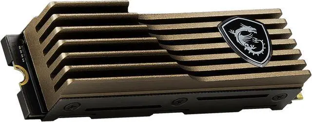 Alt view image 4 of 10 - MSI SPATIUM M480 Heatsink M.2 2280 2TB PCIe Gen4x4, NVMe 1.4 3D NAND Internal Solid State Drive (SSD)