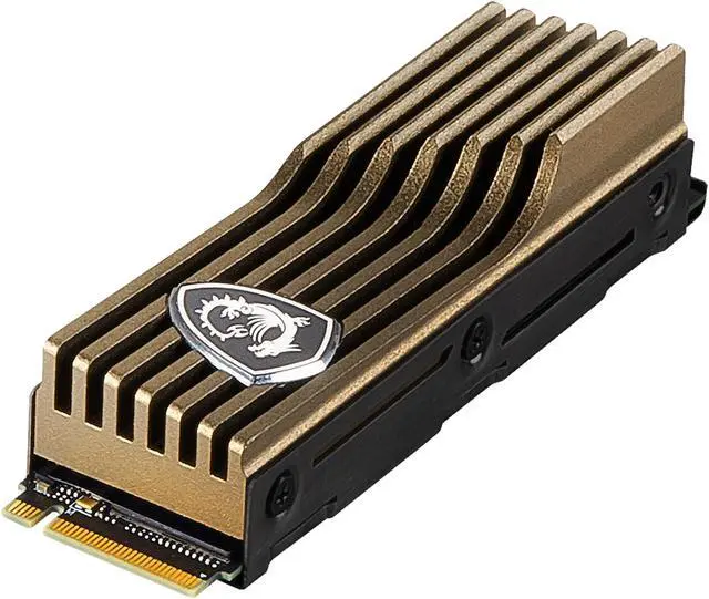 Alt view image 9 of 10 - MSI SPATIUM M480 Heatsink M.2 2280 2TB PCIe Gen4x4, NVMe 1.4 3D NAND Internal Solid State Drive (SSD)