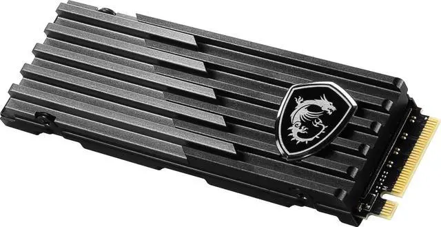 Alt view image 5 of 6 - MSI SPATIUM Series M.2 2280 1TB PCI-Express 4.0 x4 3D NAND Internal Solid State Drive (SSD) M480 PS5™ Compatible Heatsink