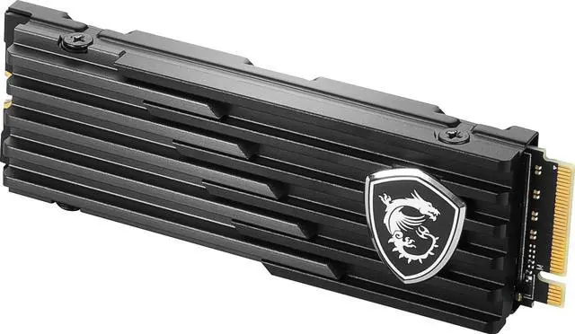 Alt view image 7 of 7 - MSI SPATIUM Series M.2 2280 2TB PCI-Express 4.0 x4 3D NAND Internal Solid State Drive (SSD) M480 PS5™ Compatible Heatsink