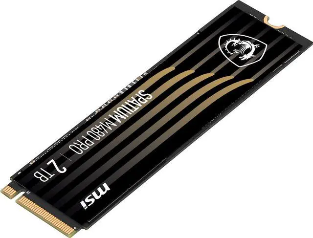 Alt view image 4 of 6 - MSI SSD SPATIUM M480 PRO PCIe 4.0 NVMe M.2 2TB Internal Solid State Drive (SSD)