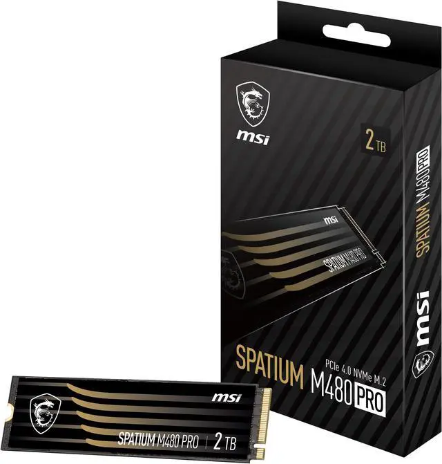 Alt view image 6 of 6 - MSI SSD SPATIUM M480 PRO PCIe 4.0 NVMe M.2 2TB Internal Solid State Drive (SSD)