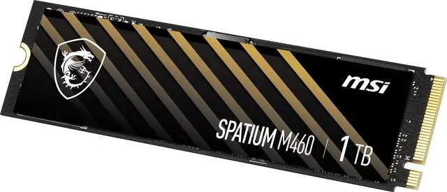 MSI SPATIUM M460 PCIe 4.0 NVMe M.2 1TB PCI-Express 4.0 x4, NVMe