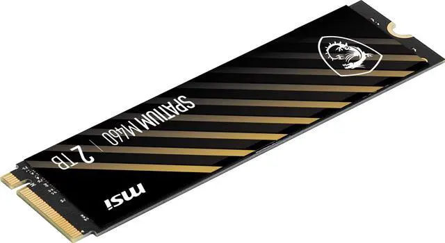 Alt view image 4 of 6 - MSI SPATIUM M460 PCIe 4.0 NVMe M.2 2TB PCI-Express 4.0 x4, NVMe 1.4 3D NAND Internal Solid State Drive (SSD)