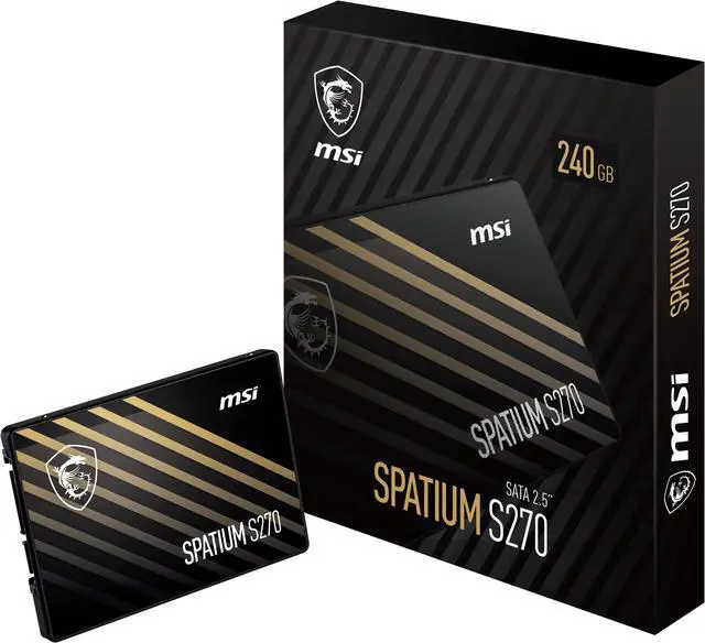 Alt view image 4 of 4 - MSI SPATIUM S270 SATA 2.5" 240GB Internal Solid State Drive (SSD)